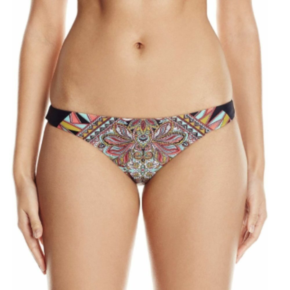 NEW Volcom "Stone Row" Paisley Print Cheeky Hipster Bikini Bottom Sz. S